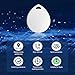 2-Pack, Bluetooth Tracker, Waterproof Locator, Works with Apple Find My App (iOS Only), Keychain/Lanyard, Item Finder for Luggage/Keys/Suitcase, Replaceable Battery, White