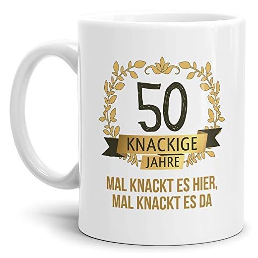 18. Geburtstag Flaschenetikett - Happy Birthday 18 Weinflaschenaufkleber- Alles Gute zum Geburtstag 18-8.5 x 11.5 cm Persönliches Geschenk Party Dekoration(Wein nicht inbegriffen) 6 Tassendruck Geburtstags-Tasse Knackige 50" Geburtstags-Geschenk Zum 50. Geburtstag/Geschenkidee/Scherzartikel/Lustig/Witzig/Spaß/Fun/Mug/Cup/Beste Qualität - 25 Jahre Erfahrung