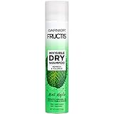 Garnier Invisible Dry Shampoo with no Visible Residue powered by Rice Starch to Instantly Absorb Oil, Refresh and Volumize, Silicone Free, Mint Mojito by Fructis, 4.4 oz.