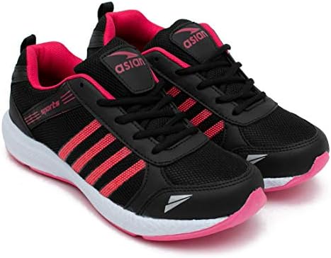 ASIAN Women's Fashion-13 Sports Running,Walking & Gym Shoes For Eva Sole Casual Sneaker Lightweight Lace-Up Shoes For Girl's