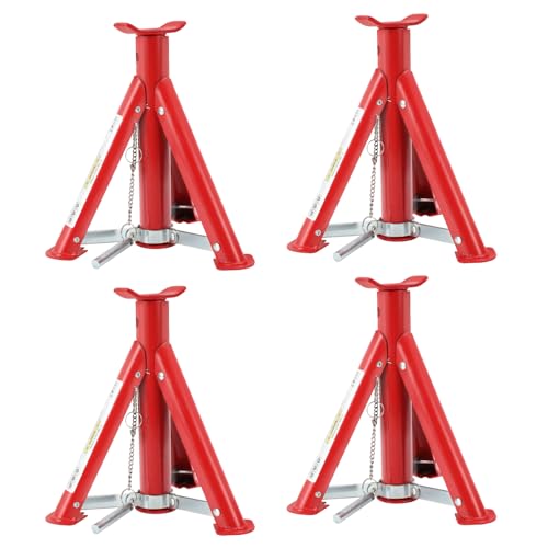 Daromigo Béquille de support 3T pliable, support de support 290-405 mm, niveau 4 réglable en hauteur, support haute capacité (4 pièces)