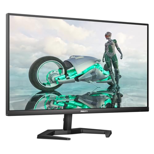 PHILIPS Monitors Evnia 27M1N3200ZS - Monitor da Gaming FHD da 27 Pollici Height Adjust, 165 Hz IPS, 1 ms MPRT, FreeSync Premium, G-Sync comp, 1920x1080, HDMI, DisplayPort, Nero