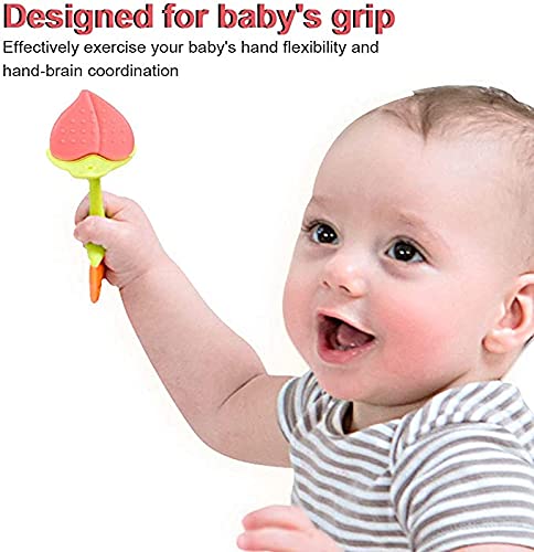 Tekstar Baby Teething Toys,Silicone Fruit Shape Teethers, Freezer Safe Bpa Free, Soothe Babies Gums Set For Infant And Toddler #TOP4