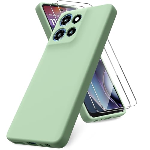 Coque Moto G 5G 2025 silicone vert matcha idéal pour vos déplacements quotidiens