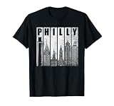 Philly Retro Philadelphia Skyline Philly City Distressed T-Shirt