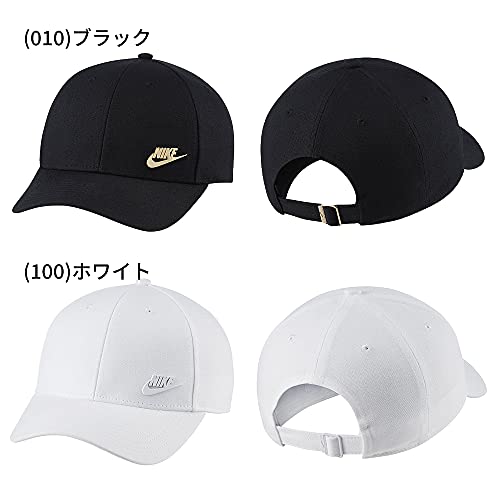 [ナイキ] L９１メタル スウォッシュ キャップ サイズ調整可能 バックベルト 帽子 スポーツ (ブラック) [並行輸入品] 3枚目