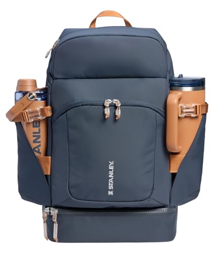STANLEY Vitalize Backpack | Gym, Work & Travel Bag with Laptop Sleeve | Expandable Bottom Compartment | Tumbler & Water Bottle Pockets | Durable Recycled Fabric | Twilight
