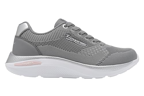 KangaROOS Damen K-WN Delight Sneaker, Ultimate Grey/Silver, 42 EU