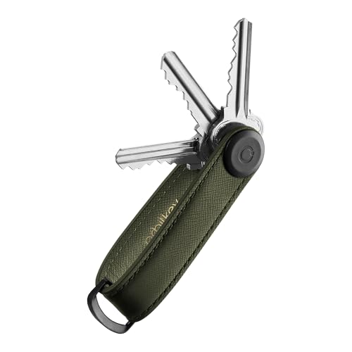 Image of orbitkey Men's Parent - Saffiano Leather Key Chain