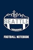  Seattle Skyline Football Notebook Perfect for Journal, Doodling, Sketching and Notes Book With Blank Numbered Pages, 126 Pages 6\