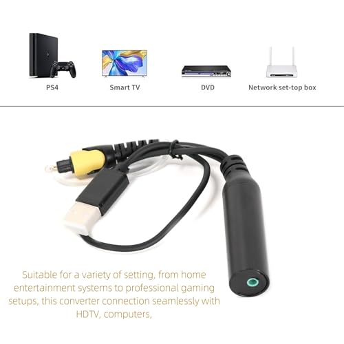 Conversor de audio óptico a hembra de 3.5 mm para solucionar salidas de TV 6