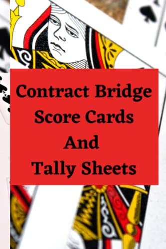 Contract Bridge Score Cards And Tally Sheets: Score cards with