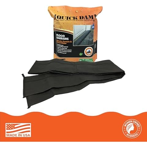 Quick Dam QD610-1 Water-Activated Flood Barrier-1 Pack, Black Cover