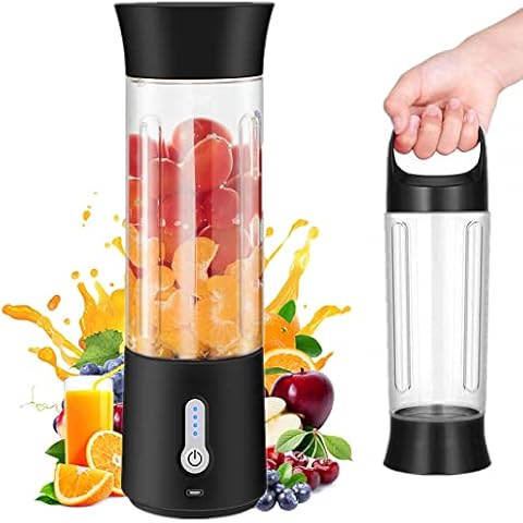 AIKIDS Personal Blender Portable - 17Oz Travel Blender for Shakes and Smoothies | 4000mAh Rechargeable USB Juicer Blender with 6 Blades | Handheld Blender for Sports Travel Gym Cover