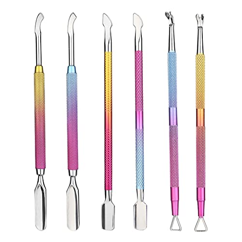 OKwife Doppelseitiger Edelstahl Metall Nagelhautschieber Nagelhaut Abgestorbene Haut Trimmer Entferner Nagelfeile… – Bild 7