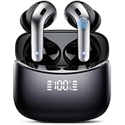 Ear buds, Wireless Earbuds, In Ear ENC Noise Cancelling Wireless Headphones with 4 Mic, 52H Playtime Wireless Earphones, Bluetooth 5.3 Headphones, LED Display, Deep Bass Mini Earbuds, IPX7 Waterproof
