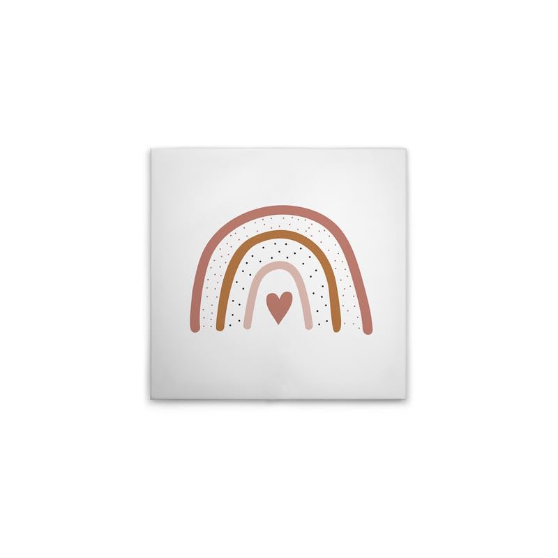Toile arc-en-ciel rose le cadeau de naissance idéal pour chambre d'enfant