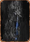 Anime Metal Poster Devil May Cry figure poster metal tin sign Blue Son Wall Art Decor Tin Sign-8x12inch