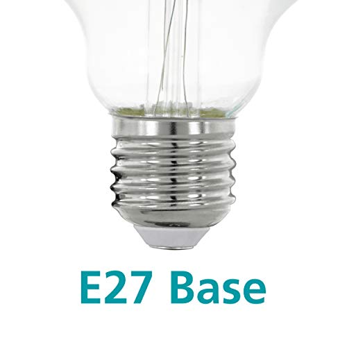 Eglo LED Filament Light Bulb, E27 Globe for Retro Lighting 8 watt (Equivalent to 75 watt), 1055 Lumen, Warm White Glow - Image 3