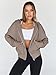 Trendy Queen Hoodies for Women Full Zip Up Cropped Sweatshirts Jackets Casual Comfy Gym Tops Fall Outfits Winter Clothes 2026 Cute Y2k Fleece Sweaters Teen Girls Pullover CoffeGrey M