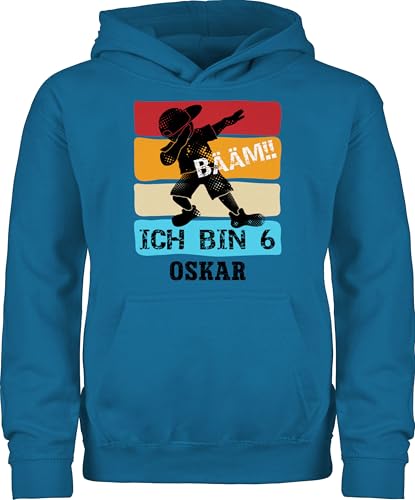 Kinder Hoodie Jungen Mädchen - BÄÄM ich Bin 6 mit Namen | 6...