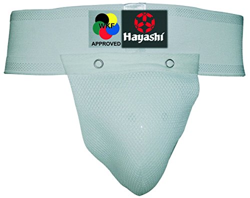 Hayashi 202 Coquille d'entrainement karaté Mixte Enfant, Blanc, Taille Junior Cover