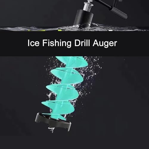 Barrena de pesca en hielo para perforación rápida de 6" con cuchillas de acero 5
