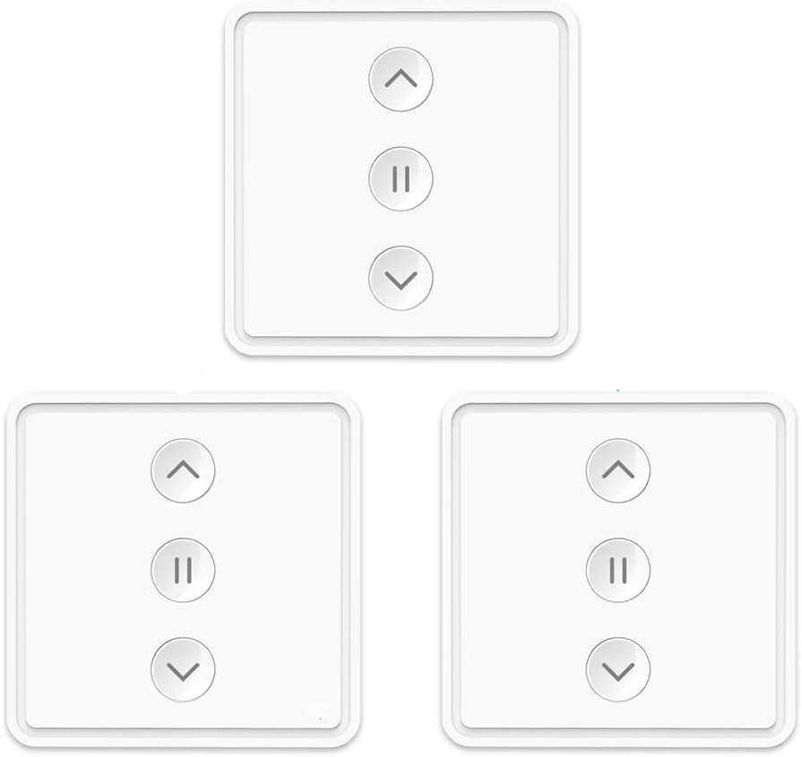 ZMIN Roller Shutter Curtains Blinds Push Button Switch - Tuya Electric Motor Engine WiFi Connected 4 Pack