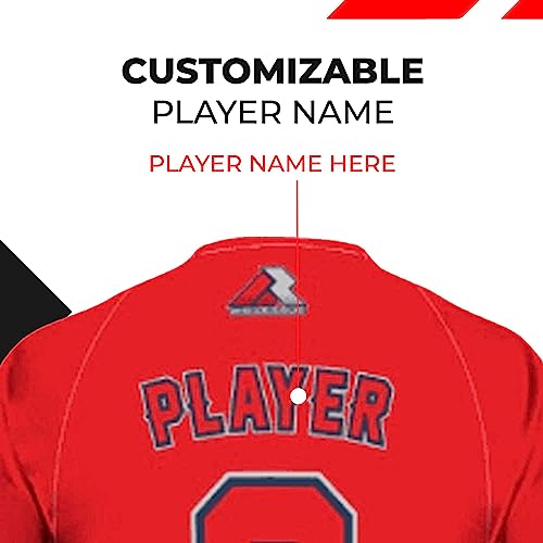 Camiseta personalizada unisex de béisbol con nombre y número impresos para hombres, mujeres y jóvenes talla YS-5XL miniatura 4
