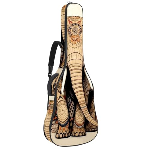 Sac pour guitare multicolore imperméable avec double poche et rembourrage