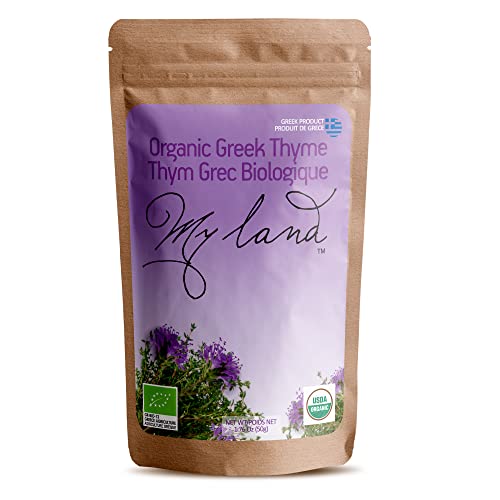 My Land Organic Greek Thyme, Hand Picked From Mt Olympus, Traditionally Dried, Packaged In A Resealable Bag (50G - 1.76Oz) #TOP15