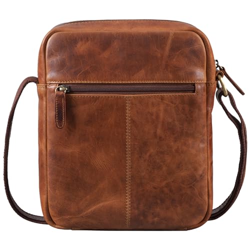 Bolso mensajero para hombre STILORD River pequeño y bandolera de cuero 6