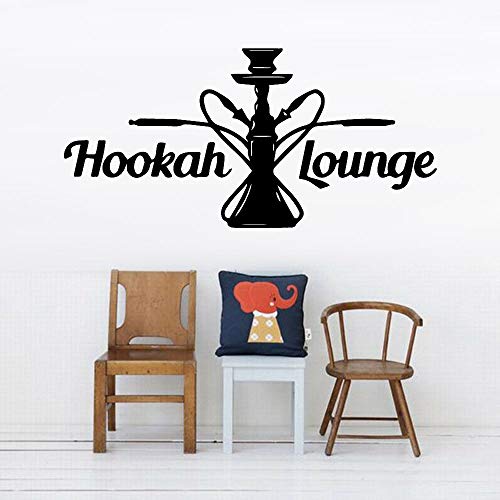 Wfnbzd Cartoon Wandaufkleber Shisha Lounge Art Deco Abnehmbare Vinyl Wandtattoo Shisha Shop Islamic Home Decor85x42cm – Bild 3