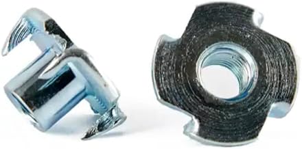 Einschlagmuttern M3 x 5 mm Verzinkt Stahl - DIN 6930 - Einschlagspitzen - Holzmutter - Einschlagmutter metrisch Gewinde (Gewinde: M3, Länge: 5 mm, Menge: 16 St.)