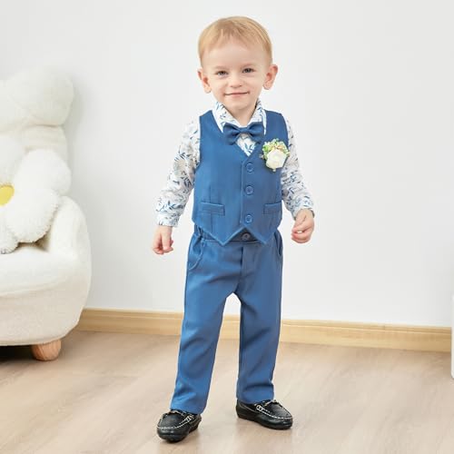 Image of SANMIO Toddler Baby Boys Clothes, Stylish Toddler Baby Boys Outfits Sweatshirt with Jeans Pants Set