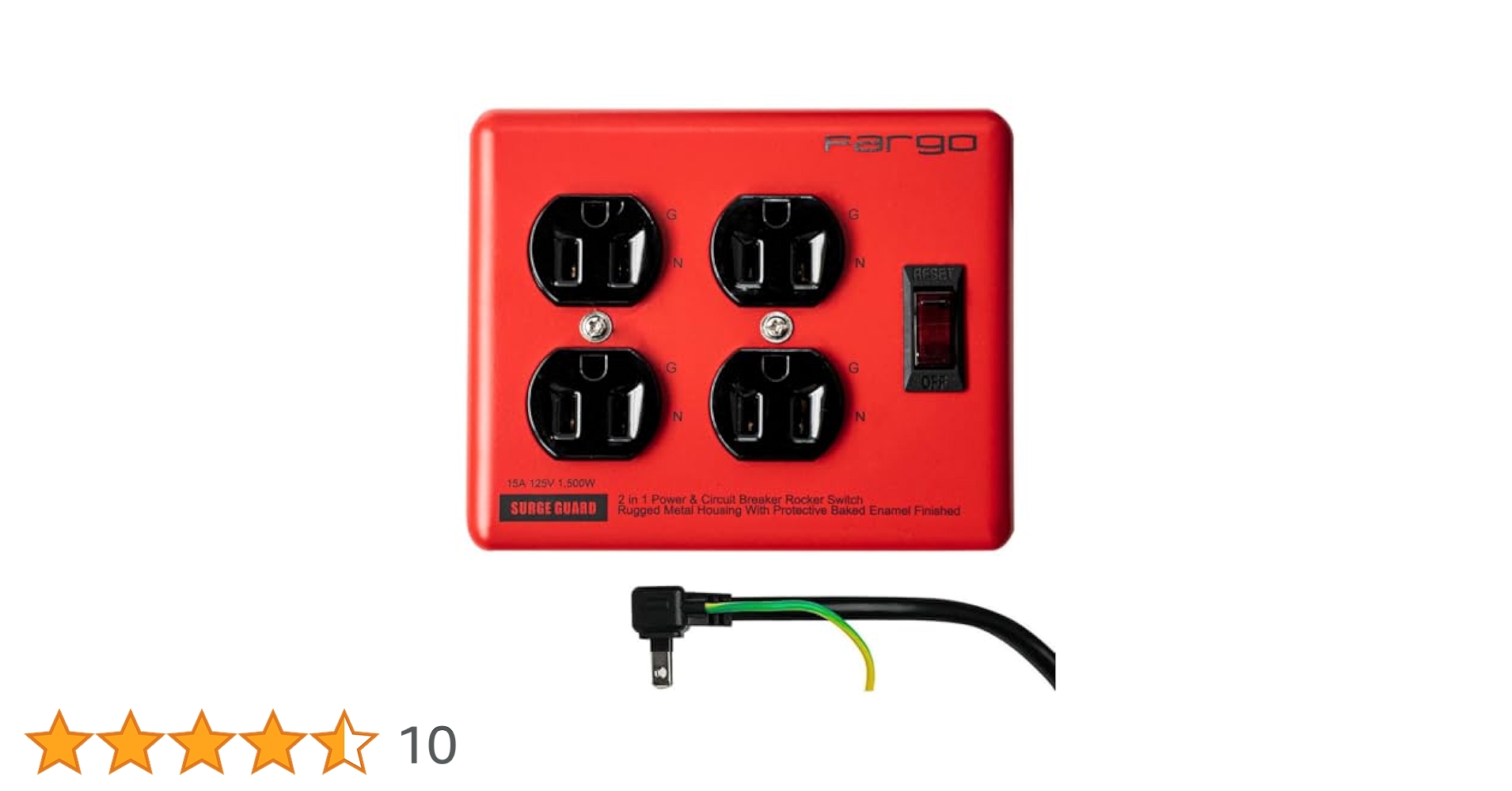Amazon.co.jp: Fargo スチールタップ 電源タップ 鉄製 3ピン対応