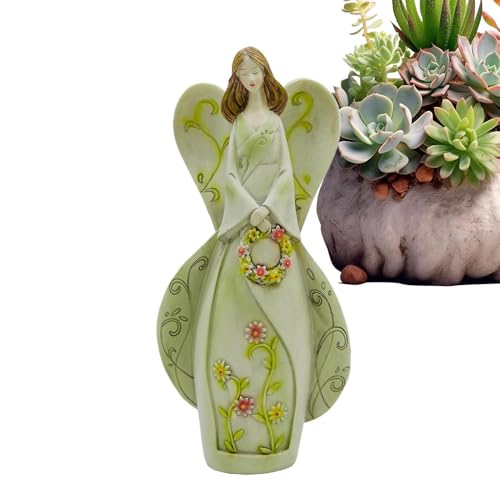 Figurine de fée florale haute qualité en résine peinte à la main - 2