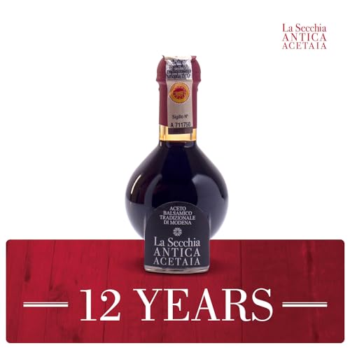La Secchia - Traditional balsamic vinegar from Modena D.O.P. "Affinato": aged at least 20 years. 100 ml bottle with blown glass dosing cap.