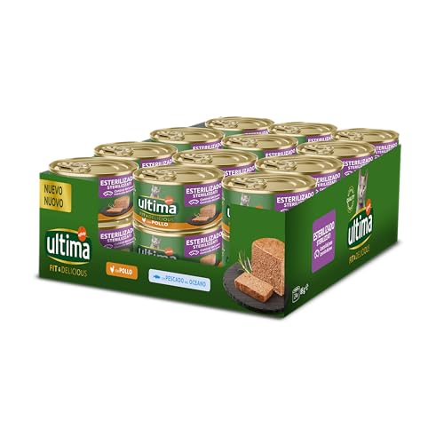 Ultima Fit & Delicious Comida Húmeda para Gatos - Mousse con Pollo: 24 latas de 85g