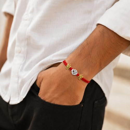 Image of Milan Jewellers 99.5% Pure Silver Certified Orignal 5 Mukhi Rudraksh Rakhi