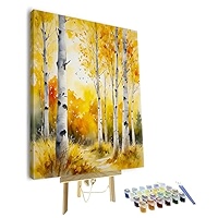 TUMOVO Paint By Numbers Kit - 16x20 Inch Dandelion Field Canvas Painting
