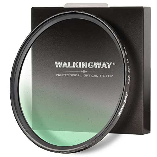 Walking Way Filtr 1/4 Black Mist Diffusion 105 mm - czarny, lekki filtr dyfuzyjny, marzycielski filtr efektów ze szkła optycznego z powłoką Multi-Nano, miękki filtr