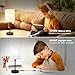 Small Bedside Table lamp for Bedroom - 3 Color Temperatures Bedside Lamps with USB C and A Ports, Pull Chain Table Lamps with AC Outlet, White Nightstand Lamps with Black Metal Base for Kids Reading