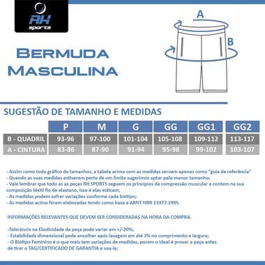 Bermuda Ciclismo RH X1 REF.5501 Tamanho:M