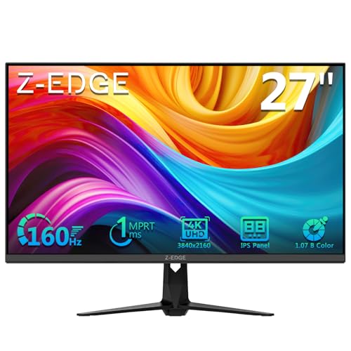Image of 4K Monitor, Z-Edge 27 inch IPS Monitor, UHD 3840x2160 IPS Computer Monitor, 450 cd /m, 160Hz Refresh Rate, 1ms Response Time, G274K Ultra-Thin Bezel