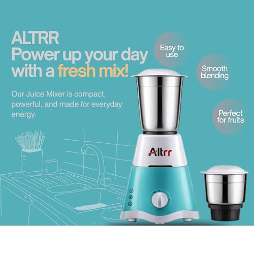 Image of UPTO 1000 W Mixer Grinder with with 5 years warranty and 3 set of Stainless Steel Jars (1200 ml+ 800 ml+ 400 ml), 3 Speed Control, Ideal for Dry & Wet Grinding