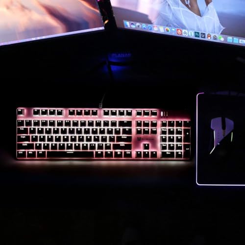 Teclado mecánico de 104 teclas Qisan con distribución estadounidense 5