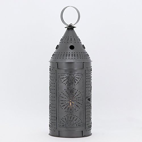 21" Lantern in Smokey Black