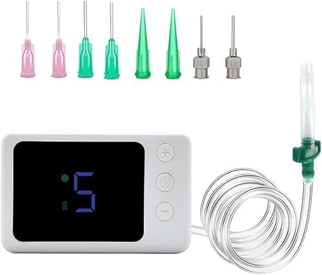 Hearing Aid Cleaning Vacuum Kit with 8 Tips Digital Display Compatible with Hearing Aids Earbuds & in-Ear Monitors