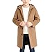 Kids Winter Wool Blend Trench Coat Single Breasted Long Sleeve Peacoat Outerwear Coats for Boys Girls 5-15 Years